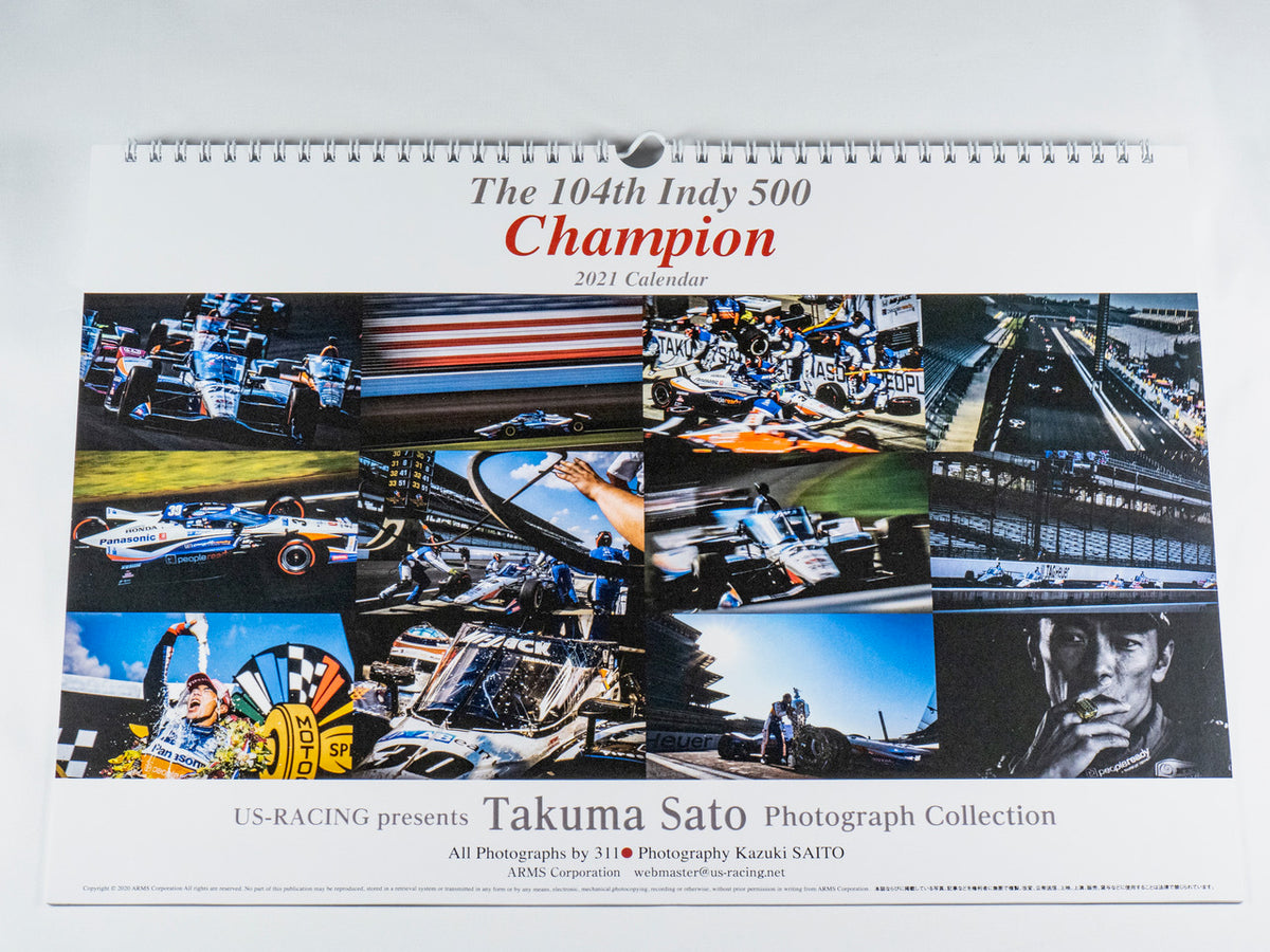 2021 TS Indy 500 Calendar Takuma Sato US Shop